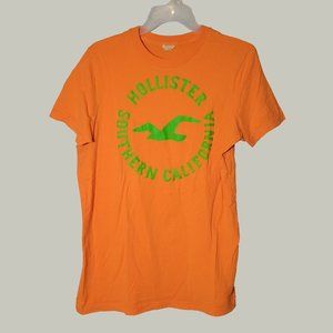 Hollister Southern California Mens Tshirt  Orange  Size M  Short Sleeve